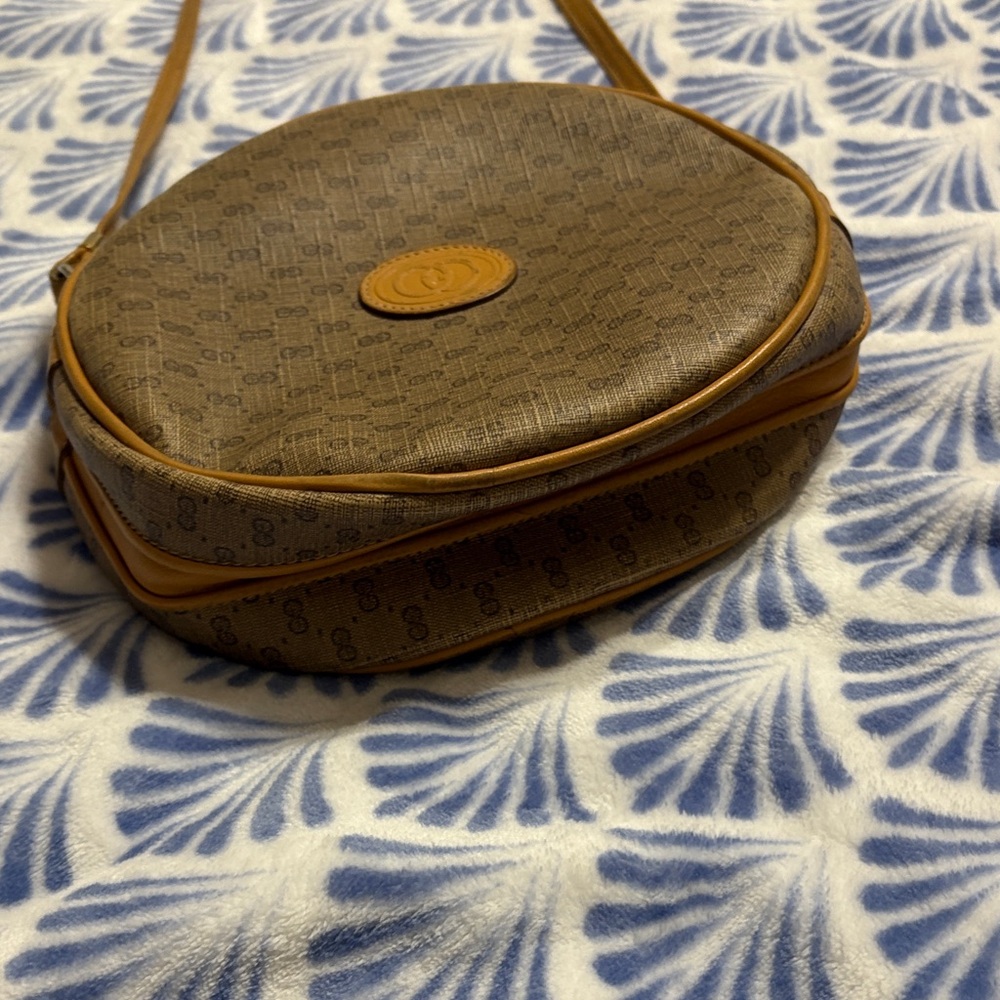 Gucci Monogram RARE Vintage 1980s Micro GG Round Ophidia Canteen. Made in Italy - Picture 4 of 16